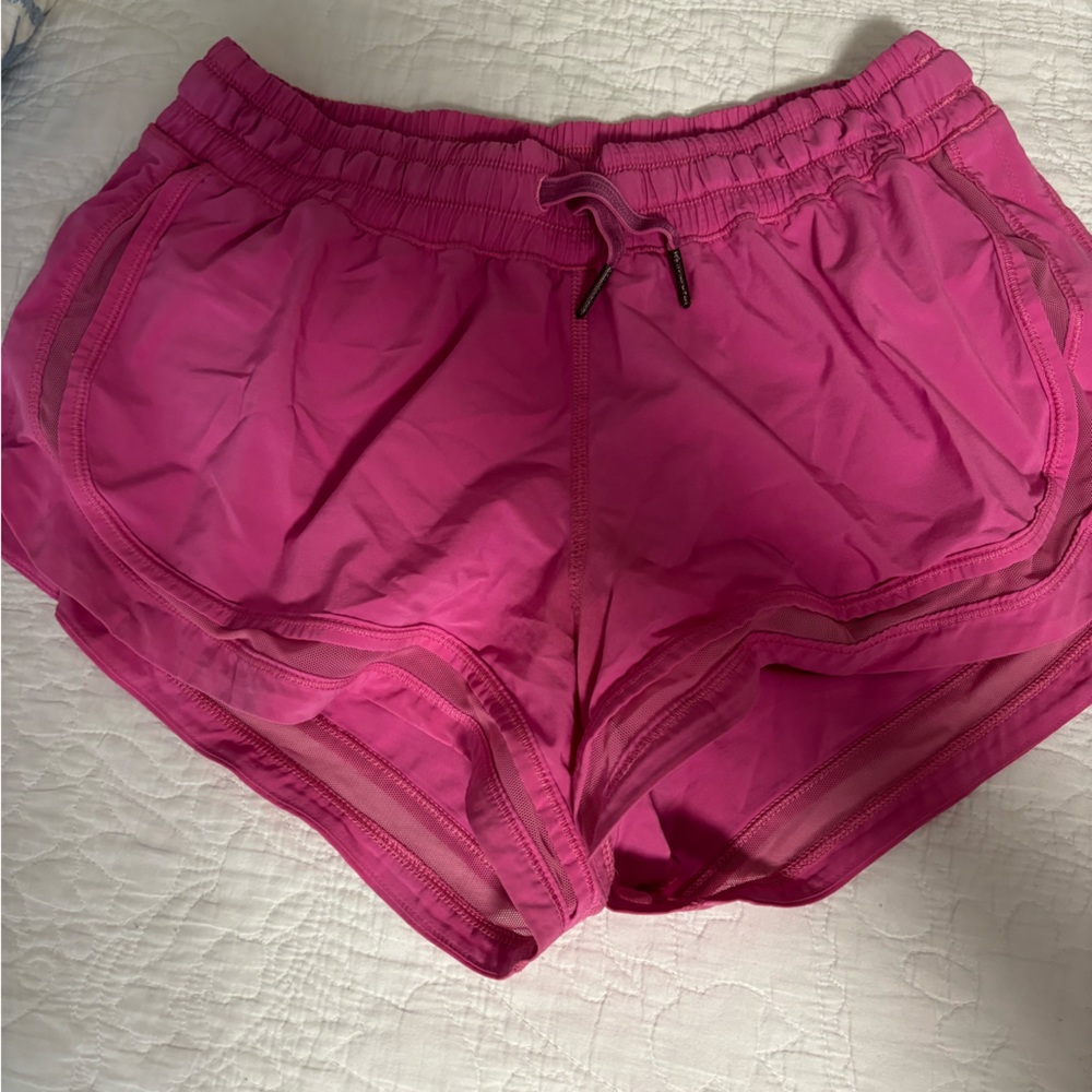 Lululemon hot pink shorts. No longer sold on website. 2.5 inch. Size 8